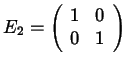 $E_2 = \left( \begin{array}{cc} 1 & 0 \\ 0 & 1 \end{array}\right)$